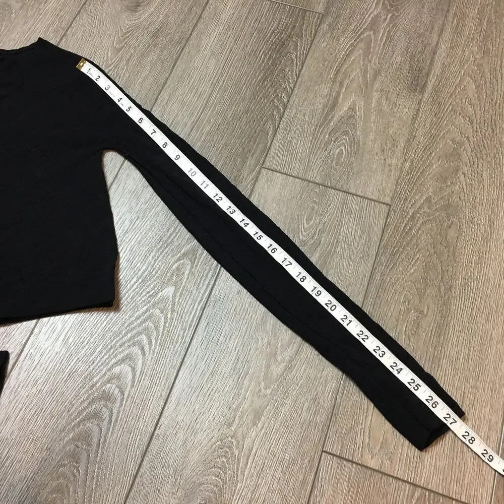 Free People Movement Black Long Sleeve Top Size Large